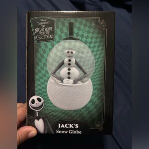 TIM BURTON'S THE NIGHTMARE BEFORE CHRISTMAS Jack’s Snow Globe - New in Box